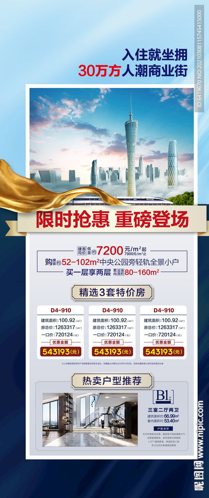 城軌商業(yè)商鋪公寓住宅特價房海報圖片